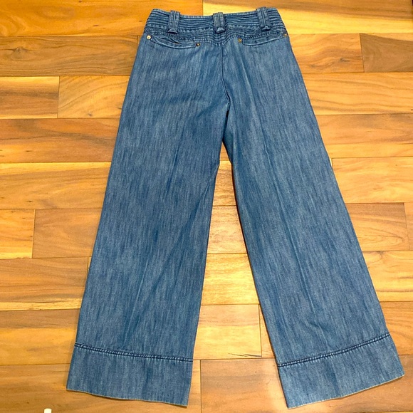 IROO soft denim Mid -rise wide leg - Picture 3 of 8